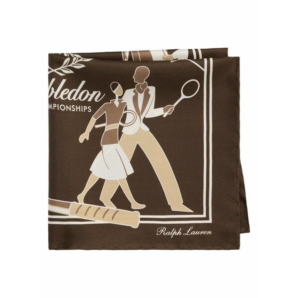 ラルフ・ローレン パープルレーベル メンズ えり巻き・袈裟・えり巻き 付属物 Printed-detail scarf Brown