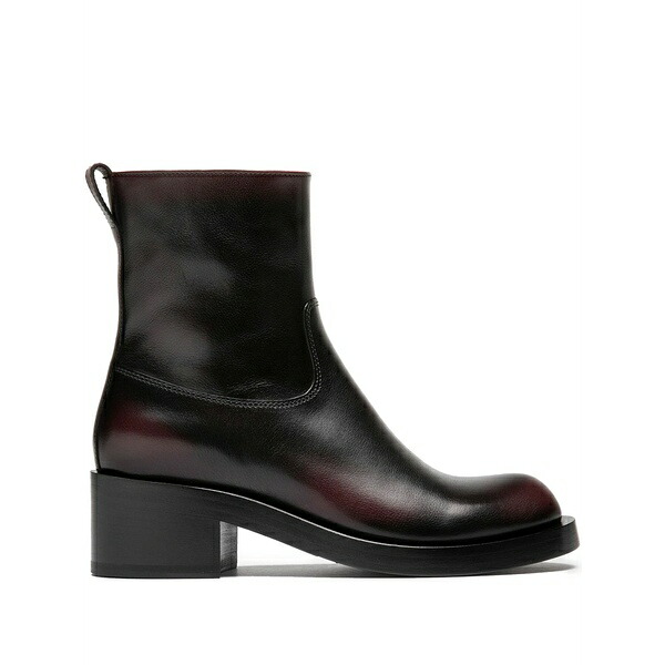 オフィチーネ 創造的 レディース ブーツ シューズ Leather boots Red