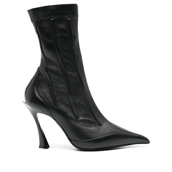 マグラー レディース ブーツ シューズ 95mm seam-detail boots Black|asty