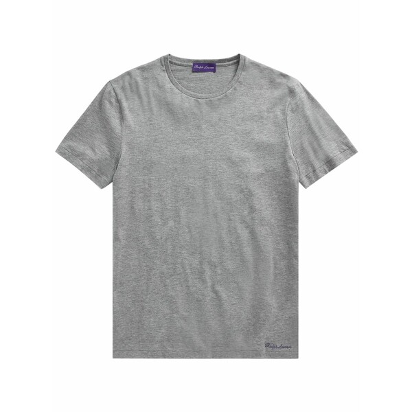 ラルフ・ローレン パープルレーベル メンズ プルオーバー トップス Logo-embroidered cotton t-shirt Grey