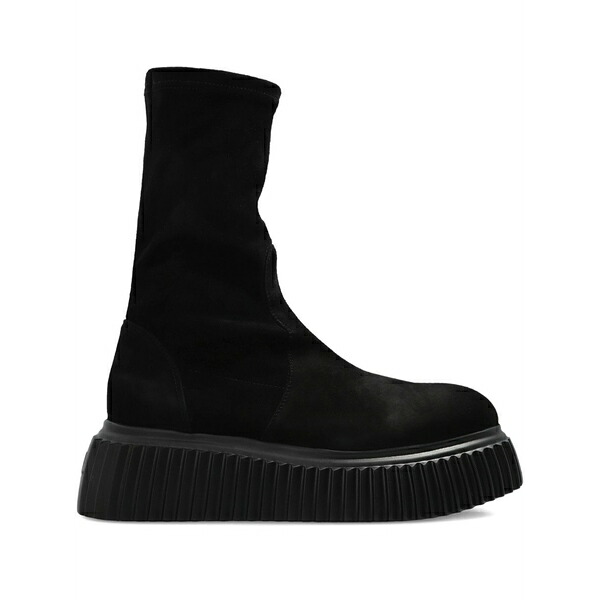 エージーエル レディース ブーツ シューズ Velour ankle boots Black