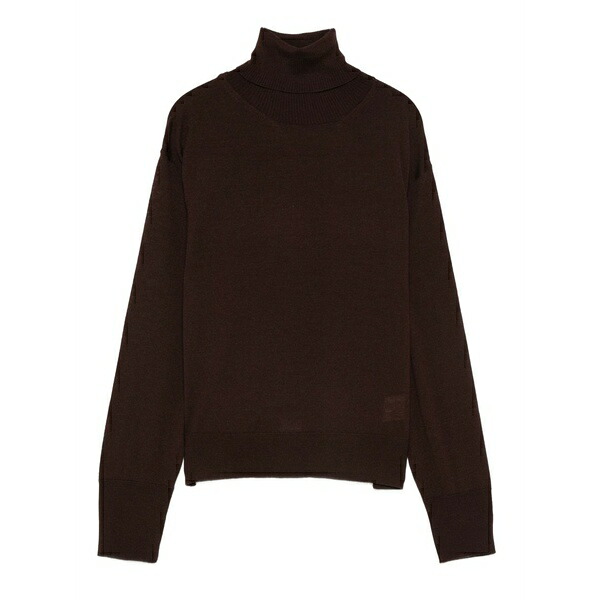 ダニエル フィエゾリ レディース 編み物\u0026ティーシャツ アウター Turtleneck merino-wool sweater Brown