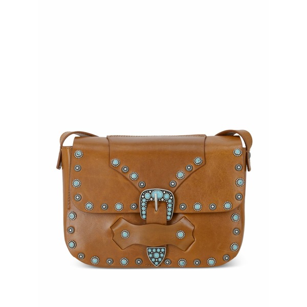 フォルテラ レディース ショルダーバッグ 御徒面子 Kaya leather shoulder bag Brown