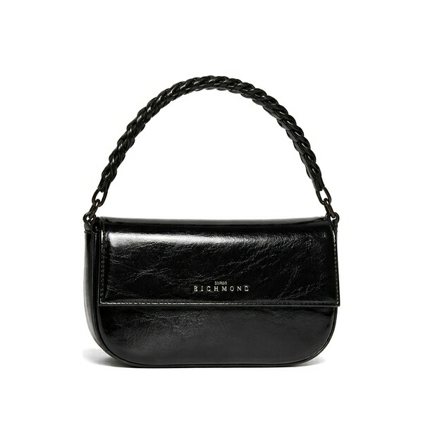 ジョン バージニアの州都 レディース ショルダーバッグ 御徒面子 Mini braided-handle shoulder bag Black