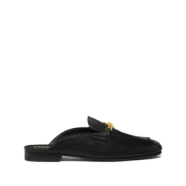 ヴェルサーチ レディース サンダル シューズ Medusa leather mules Black