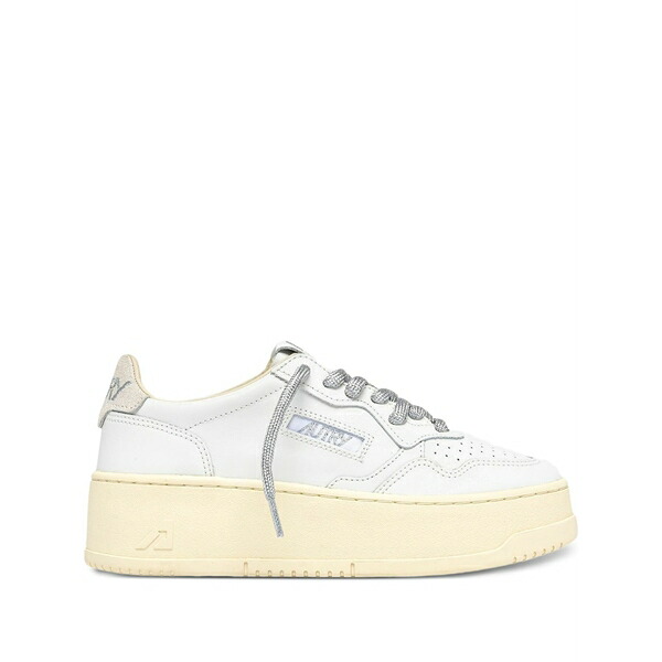 オートリー レディース スニーカー シューズ Medalist platform leather sneakers White｜asty