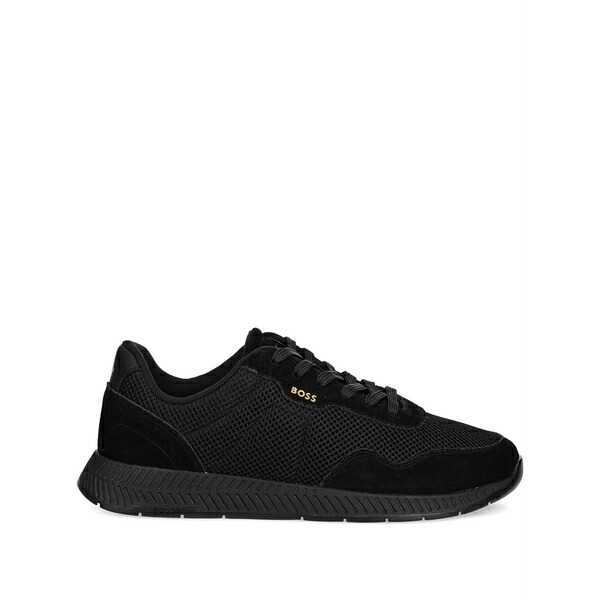 主任者 メンズ スニーカー シューズ Titanium mesh-panel sneakers Black