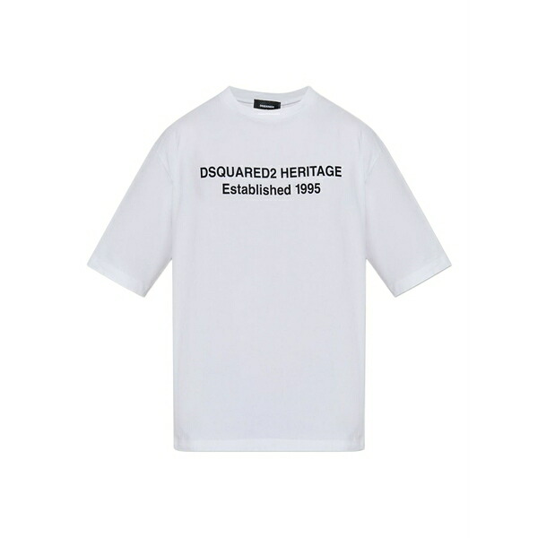 ディースクエアード メンズ ティーシャツ トップス Heritage t-shirt White
