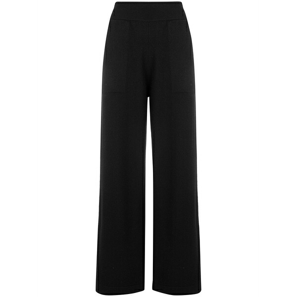 バリー レディース 心地よいズボン下 ボトムス Knitted flared trousers Black