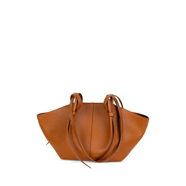ユゼフィ レディース トートバッグ 御徒面子 Mochi knotted leather tote bag Brown