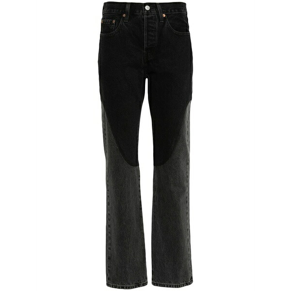 リーヴァイズジーンズ レディース ジーンズズボン下 ボトムス 501￠ original chaps straight-leg jeans Black