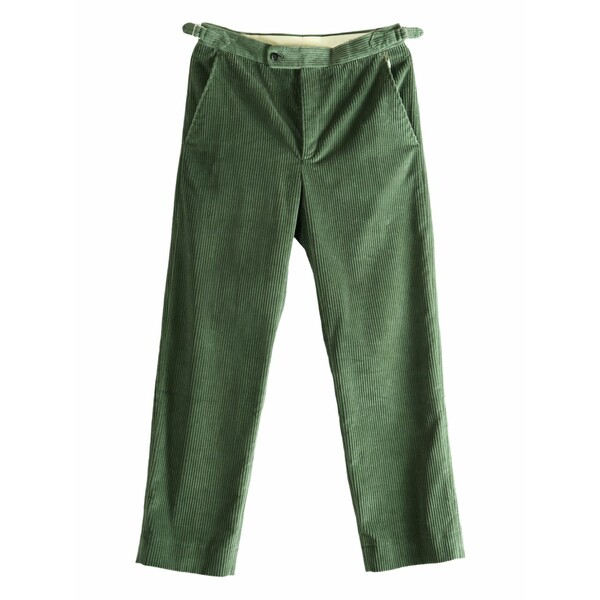 ボーディ メンズ 心地よいズボン下 ボトムス Corduroy trousers Green