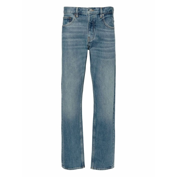 ひな形 メンズ ジーンズズボン下 ボトムス Cotton jeans Blue
