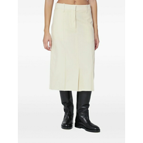 ジル・サンダー レディース スコート ボトムス Wool skirt Neutrals