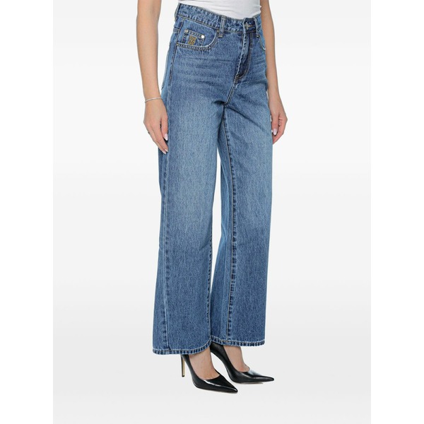 一 ティースプーン レディース ジーンズズボン下 ボトムス Baxters wide-leg jeans Blue