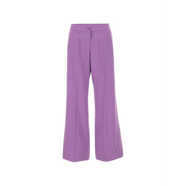 エレナ 食用粉 レディース 心地好いズボン下 ボトムス Cady straight-leg tailored trousers Purple
