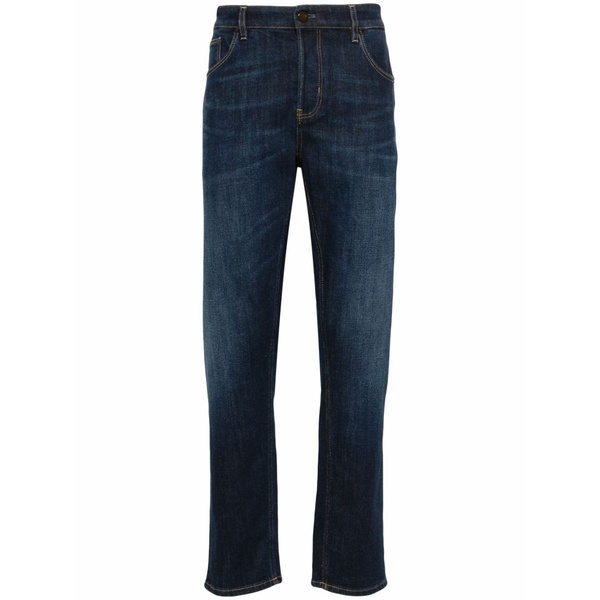 PTトリノ メンズ ジーンズズボン下 ボトムス Washed slim fit jeans Blue