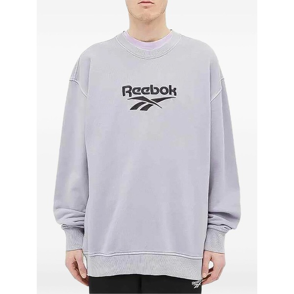 リーボック メンズ パーカー・スウェットシャツ アウター Vector crew neck sweatshirt Grey
