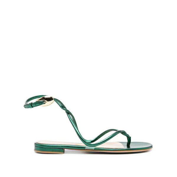 ジャンヴィト ロッシ レディース サンダル シューズ Black mamba flat sandals  Green