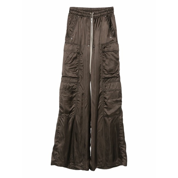 リックオウエンス レディース 心地よいズボン下 ボトムス Drawstring cargo trousers Brown