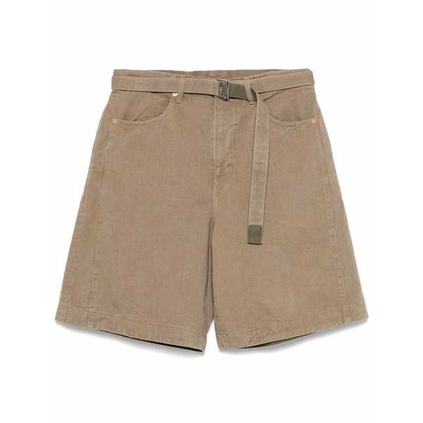 サカイ メンズ 心地よいズボン下 ボトムス Denim shorts Neutrals