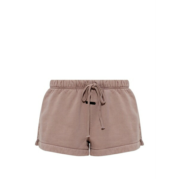 エフオージーエッセンシャルズ レディース 心地よいズボン下 ボトムス Essentials drawstring-waist shorts Neutrals