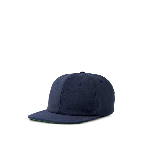 ユニバーサルワークス メンズ 鳥打ち帽 付属物 Embroidered-logo baseball cap Blue