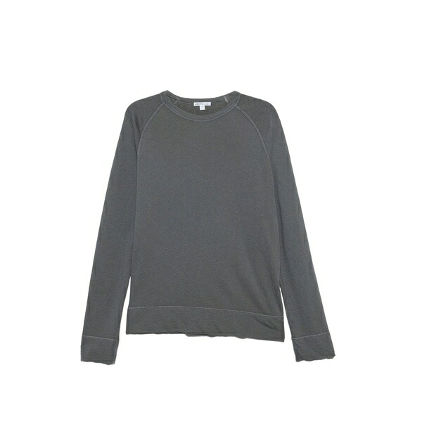 ジェームス 金入れ メンズ パーカー・スウェットシャツ アウター French terry t-shirt Grey