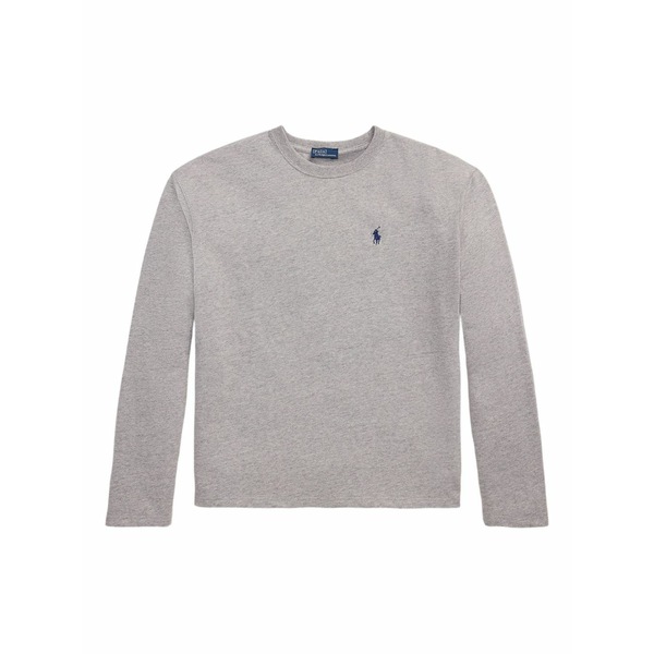 ラルフローレン レディース プルオーバー トップス Long-sleeve crew-neck t-shirt Grey