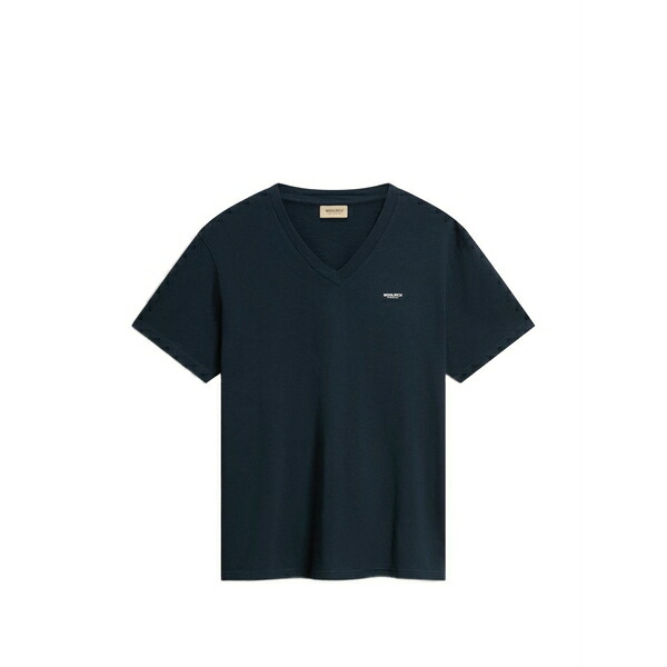 羊毛 資産家 メンズ ティーシャツ トップス V-neck t-shirt Blue