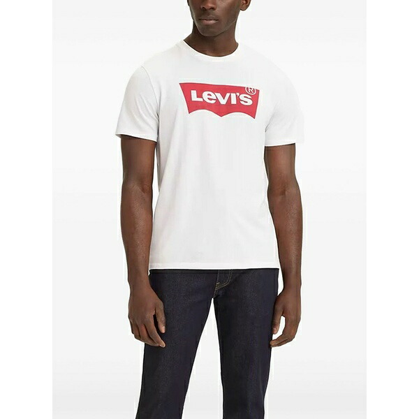 リーヴァイズジーンズ メンズ プルオーバー トップス Logo-print t-shirt White