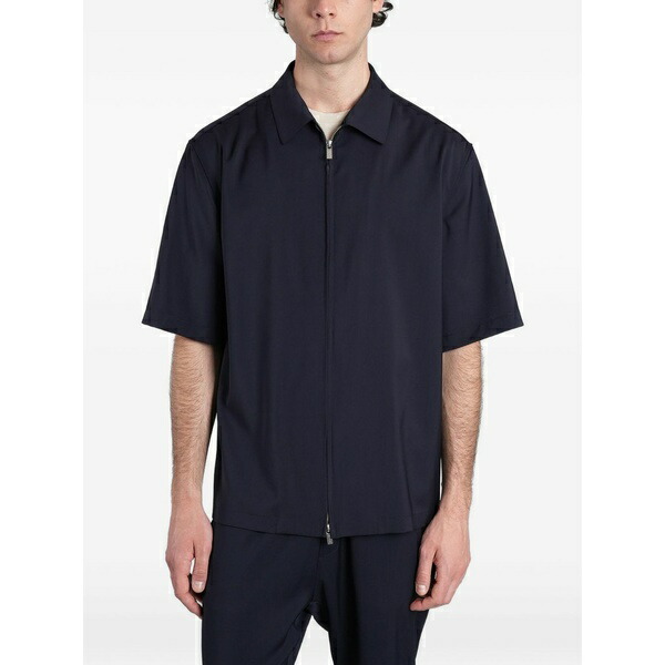 バレナ メンズ ジャケット&ブルゾン アウター Prama tropical shirt jacket Blue|asty