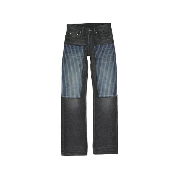アクネ ストゥディオズ メンズ ジーンズズボン下 ボトムス Contrast-panel jeans Black