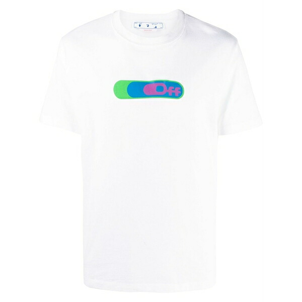 象牙色 メンズ ティーシャツ トップス Weed hands off logo-print t-shirt White