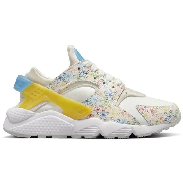 Nike ナイキ レディース スニーカー  【Nike Air Huarache Floral Swoosh (Women)】  サイズ US_5.5(22.5cm) Sail/Vivid Sulfur/Game Royal/University Blue
