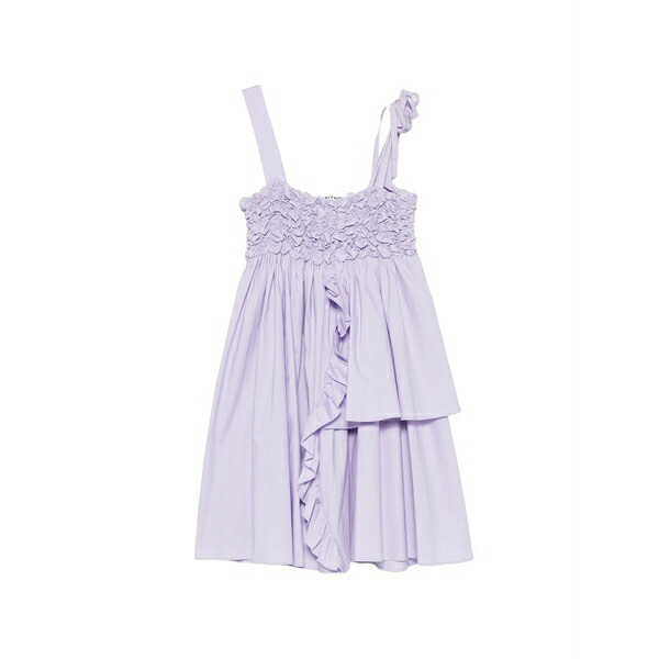 ヴィヴェッタ レディース ワンピース トップス Ruffle-details mini dress Purple|asty