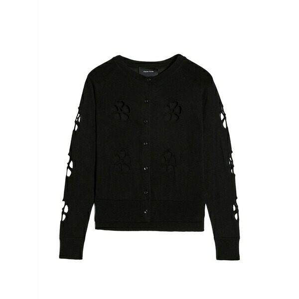 シモーネ・ロシャ レディース ジレー アウター Daisy cut-out cardigan Black