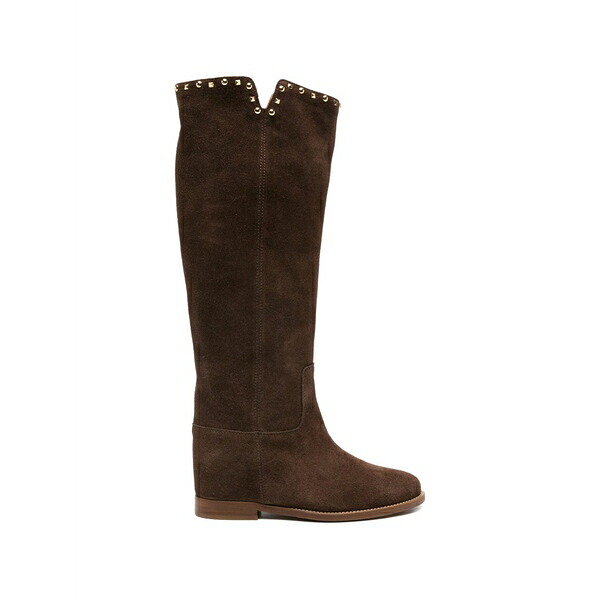ヴィアローマ15 レディース ブーツ シューズ Studded boots Brown