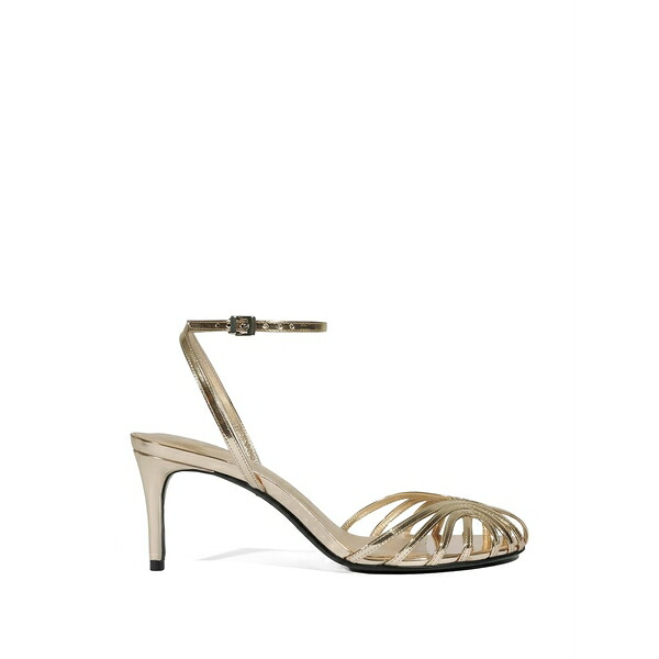 シュッツ レディース サンダル シューズ Liana strappy metallic-effect sandals Gold｜asty
