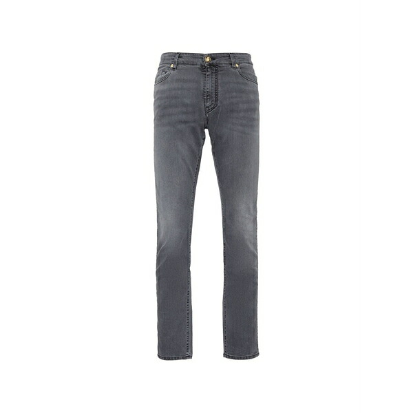 ビリオネア メンズ デニムパンツ ボトムス Logo straight trousers Grey｜asty