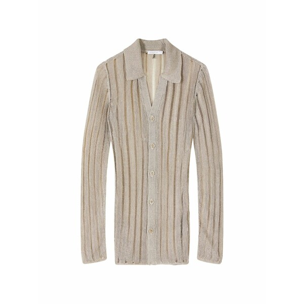 パトリツィア ペペ レディース ジレー アウター Long-sleeved knitted button top Neutrals