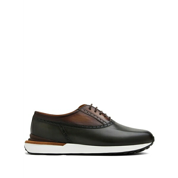 マグナーニ メンズ スニーカー シューズ Grafton leather sneakers Black|asty