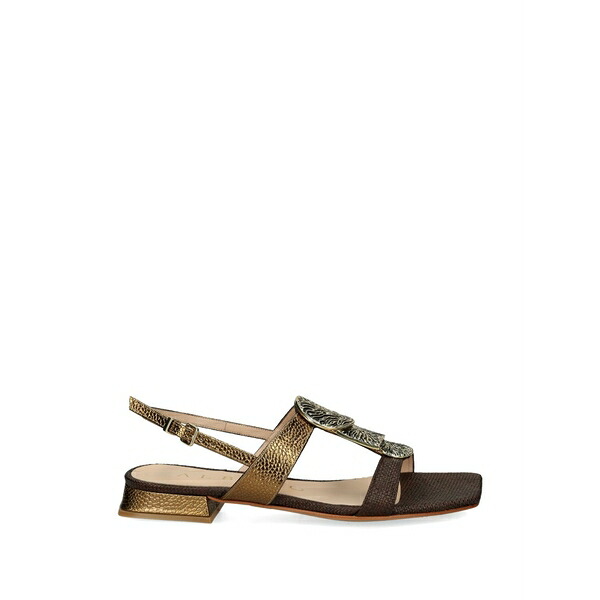アルバーノ レディース サンダル シューズ Engraved-appliqu?? sandals Brown｜asty