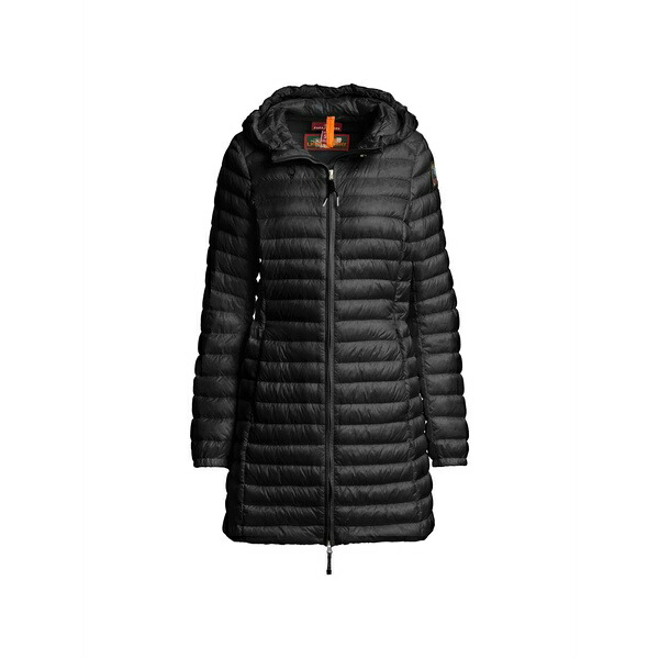 パラジャンパーズ レディース 厚地の外套 アウター Meredith hooded padded coat Black