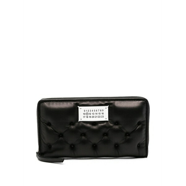 マルタンマルジェラ メンズ 札入れ 佩び物 Glam slam wallet Black