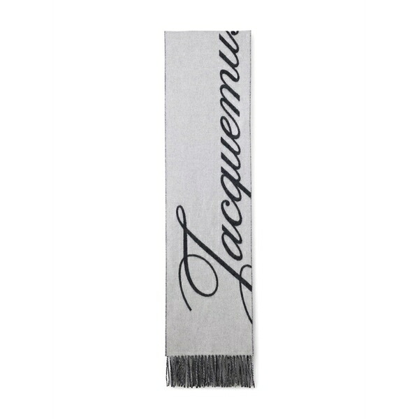 ジャクエムス メンズ 消音装置・袈裟・えり巻き 添え物 Atelier fringed scarf Grey
