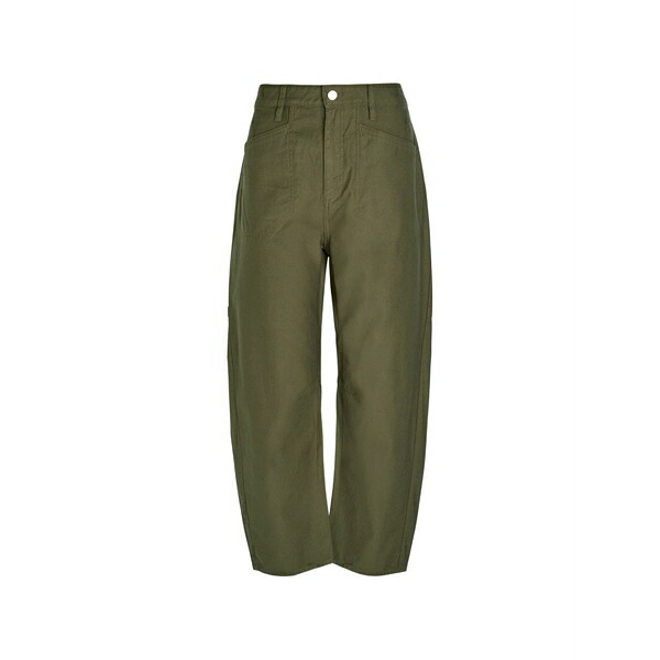 ラグアンドボーン レディース カジュアルパンツ ボトムス Stevie tapered trousers Green|asty