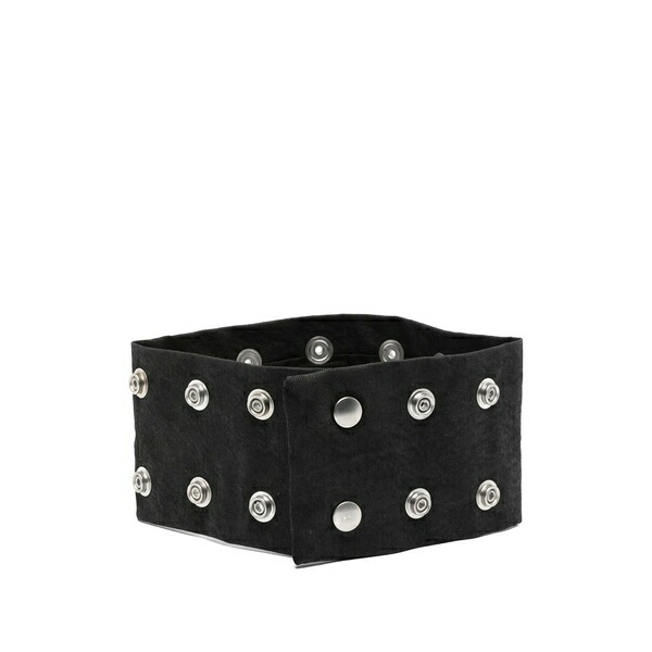 リックオウエンス メンズ 頸飾り・チョー鉄道車両 添え物 Press-stud necklaces Black