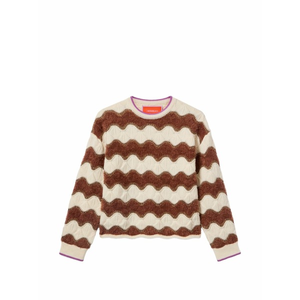 ラ・ダブル・ジェイ レディース ニット&セーター アウター Hang ten wave knit sweater Neutrals｜asty