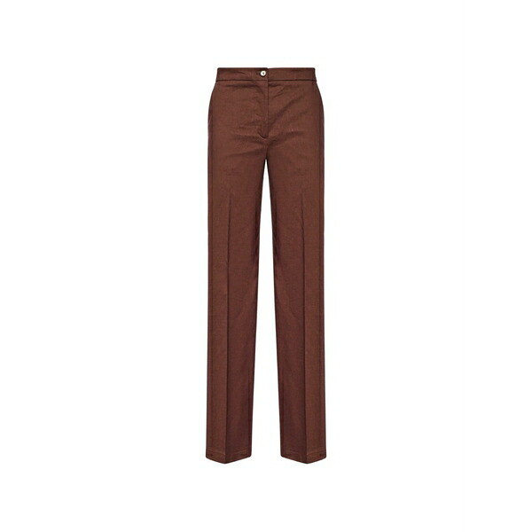 ピンコ レディース カジュアルパンツ ボトムス Button-fastening trousers Brown